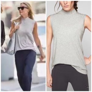 Athleta Threadlight Relaxed Mock Neck 